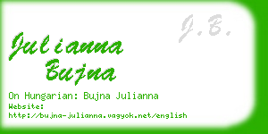 julianna bujna business card